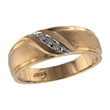 10Kt Gold Mens Wedding Ring