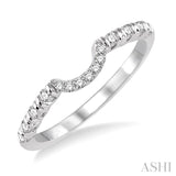 1/6 Ctw Round Cut Diamond Wedding Band in 14K White Gold