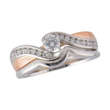 14Kt Gold Two-Piece Wedding Set