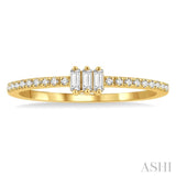 Stackable Petite Baguette Diamond Fashion Ring