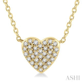 Heart Shape Petite Diamond Fashion Necklace