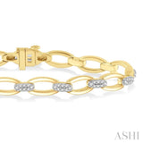 Open Link Diamond Fashion Bracelet