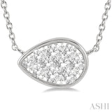 Pear Shape Lovebright Essential Diamond Necklace