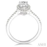 Pear Shape Semi-Mount Diamond Engagement Ring