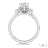 Pear Shape Lovebright Diamond Engagement Ring