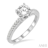 Semi-Mount Diamond Engagement Ring