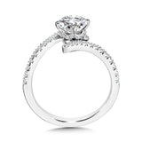 Hidden Halo Bypass Dimond Engagement Ring