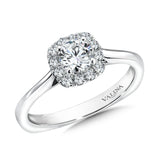 Cushion Shape Halo Diamond Engagement Ring