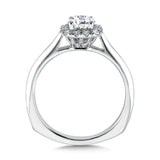 Cushion Shape Halo Diamond Engagement Ring