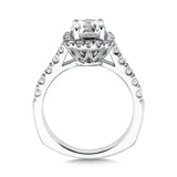 Cushion Shape Halo Diamond Engagement Ring