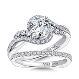 Spiral Style Diamond Engagement Ring