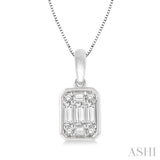 Bezel Set Fusion Diamond Pendant