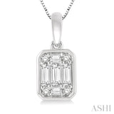 Bezel Set Fusion Diamond Pendant