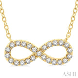 Infinity Shape Diamond Necklace