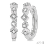 Petite Diamond Huggie Fashion Earrings