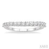 Curved Diamond Wedding Band