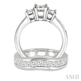 Past Present & Future Diamond Wedding Set