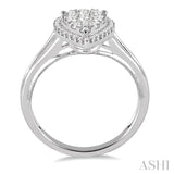 Pear Shape Lovebright Essential Diamond Engagement Ring