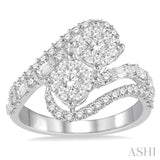 2 Stone Lovebright Diamond Fashion Ring