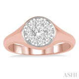 Lovebright Essential Diamond Signet Ring