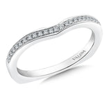 True fit matching diamond wedding band and a beautiful reminder of that special day for years to come.