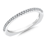 True fit matching diamond wedding band and a beautiful reminder of that special day for years to come.