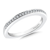 True fit matching diamond wedding band and a beautiful reminder of that special day for years to come.