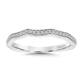 True fit matching diamond wedding band and a beautiful reminder of that special day for years to come.