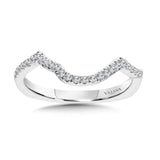 True fit matching diamond wedding band and a beautiful reminder of that special day for years to come.