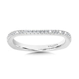 This true fit matching wedding band shines as brightly as your love.