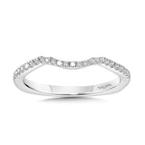 Curved Diamond Wedding Band