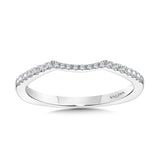 Curved Diamond Wedding Band