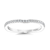 Curved Diamond Wedding Band