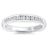 True fit matching diamond wedding band and a beautiful reminder of that special day for years to come.