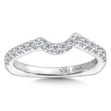 True fit matching diamond wedding band and a beautiful reminder of that special day for years to come.