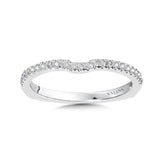 Curved Diamond Wedding Band