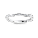 Curved Diamond Wedding Band