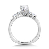 Tapered Diamond Engagement Ring