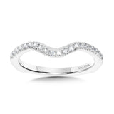 Curved Diamond Wedding Band