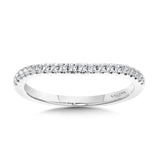 Curved Diamond Wedding Band