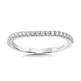 Curved Diamond Wedding Band