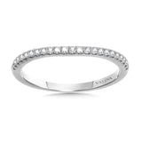 Curved Diamond Wedding Band