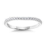 Curved Diamond Wedding Band