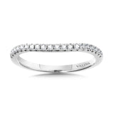 Curved Diamond Wedding Band