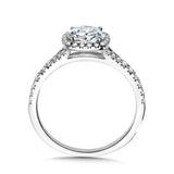 Cushion-Shaped Split Shank Halo Engagement Ring