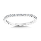 Curved Diamond Wedding Band