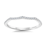 Curved Diamond Wedding Band