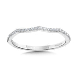 Curved Diamond Wedding Band