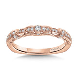 Vintage Milgrain & Filigree Accented Diamond Wedding Band
