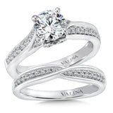 Spiral Style Diamond Engagement Ring